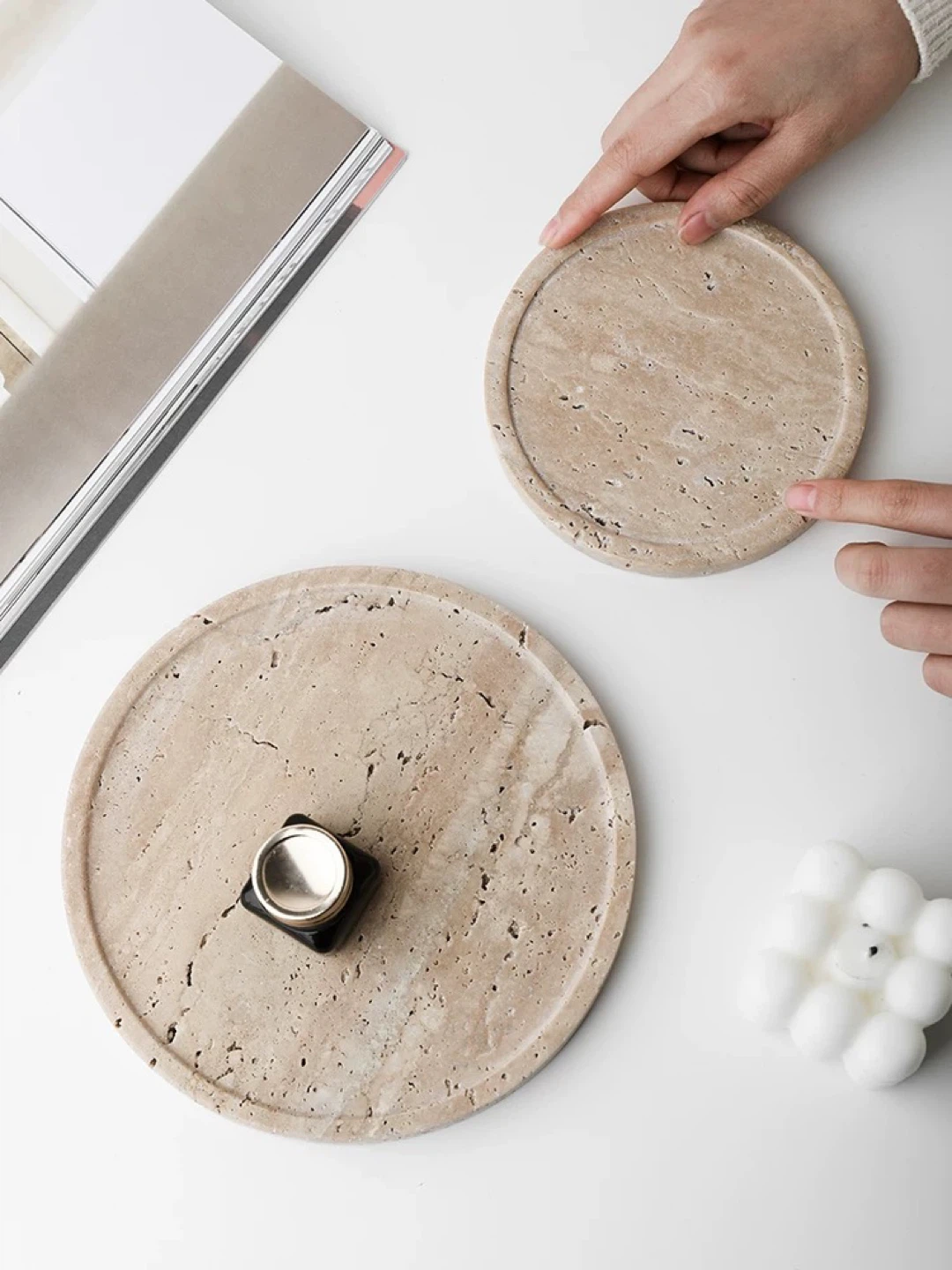 Kinfolk Travertine Stone Tray - photo 2