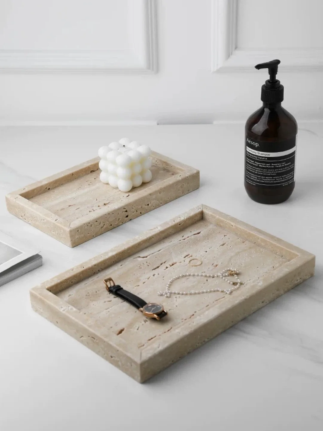 Kinfolk Travertine Stone Tray