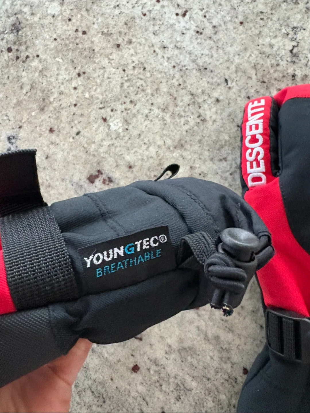 Youth junior Descente Ski Mittens image indicator(5)