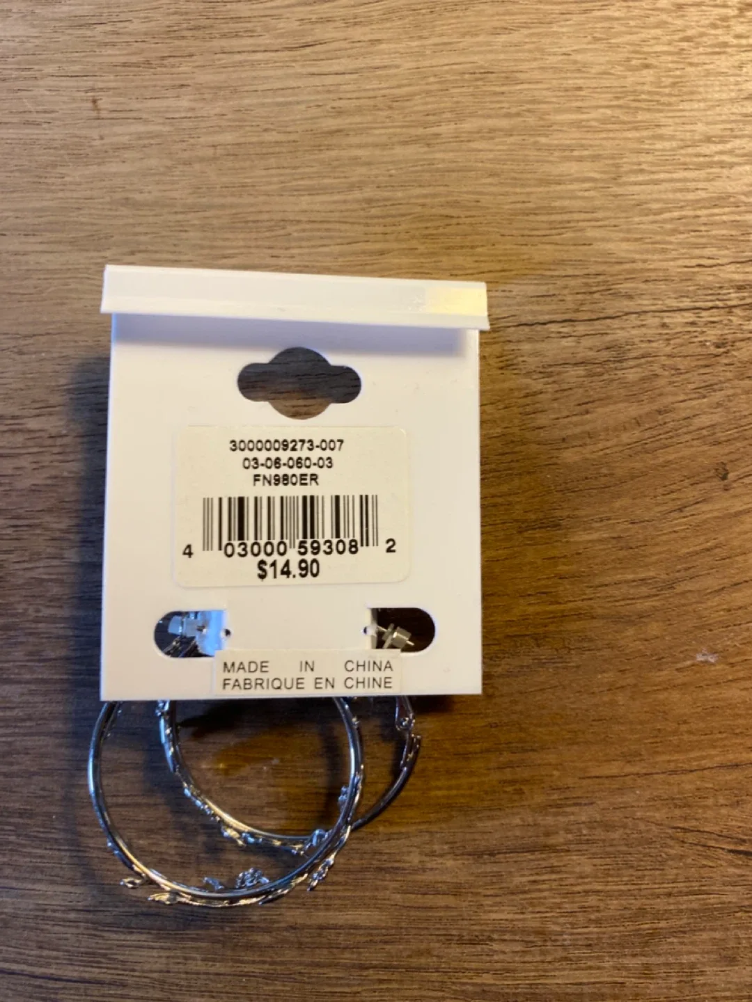 Ricki's Silver Floral Hoop Earrings - New image indicator(2)