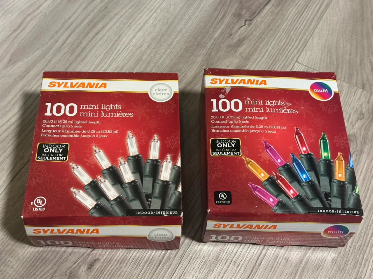 Sylvania 100 Mini Lights - Clear & Multi