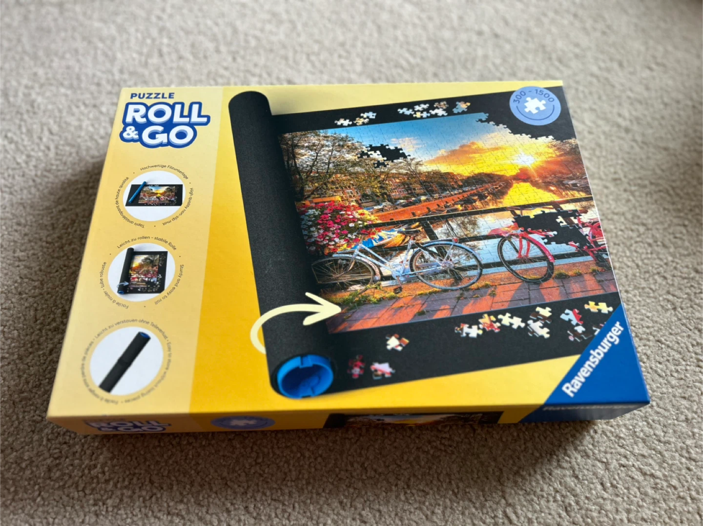 Puzzle mat roll
