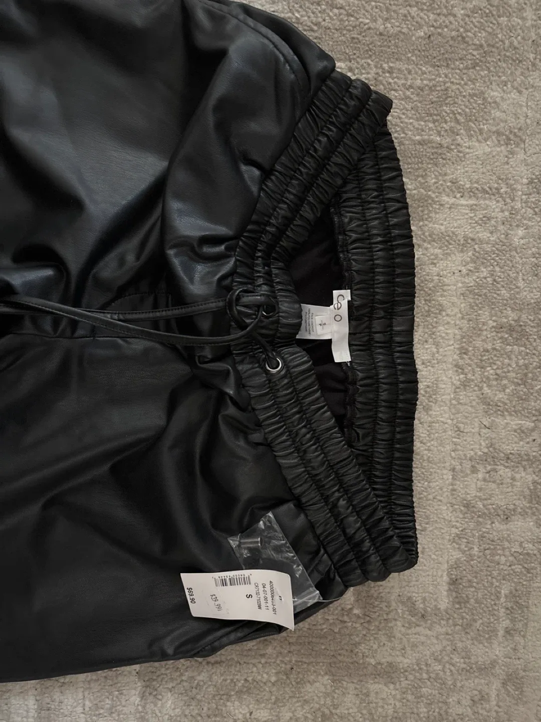 Cleo Faux Leather Joggers - Size S image indicator(2)