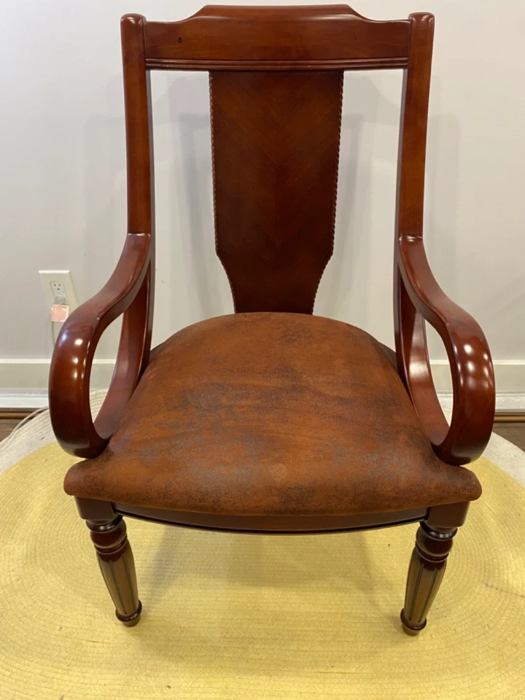Wooden Armchair - Brown image indicator(2)
