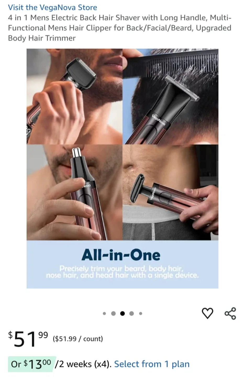 VegaNova 4-in-1 Electric Hair Shaver image indicator(3)