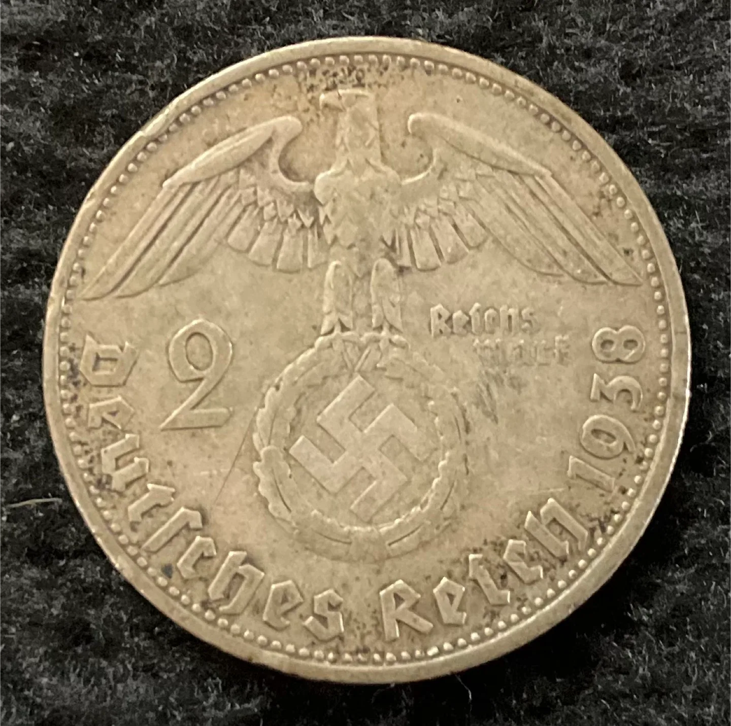 1938 Two Reichsmark coin from Germany image indicator(3)