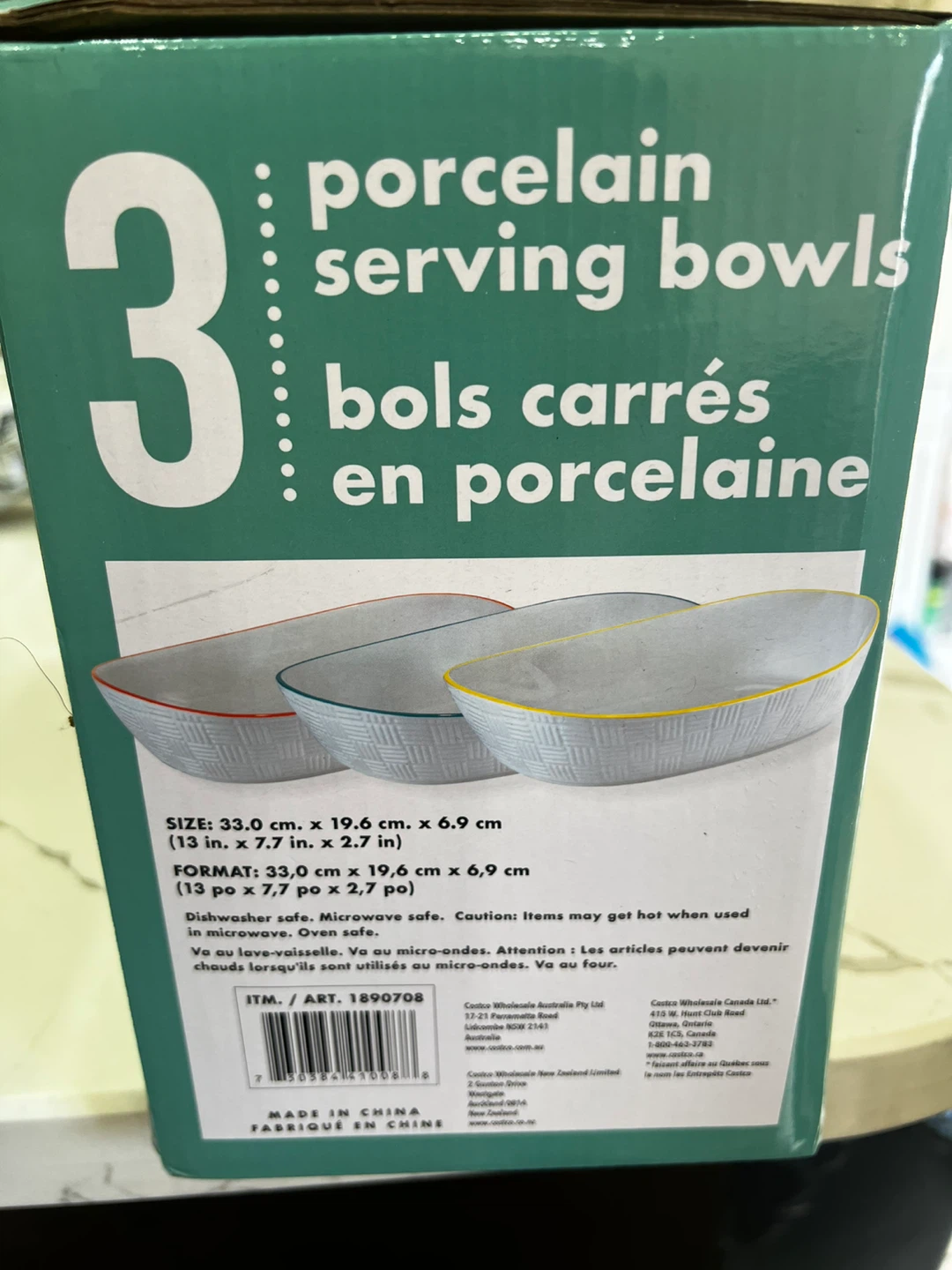 Porcelain Serving Bowls - Set of 3 - photo 2