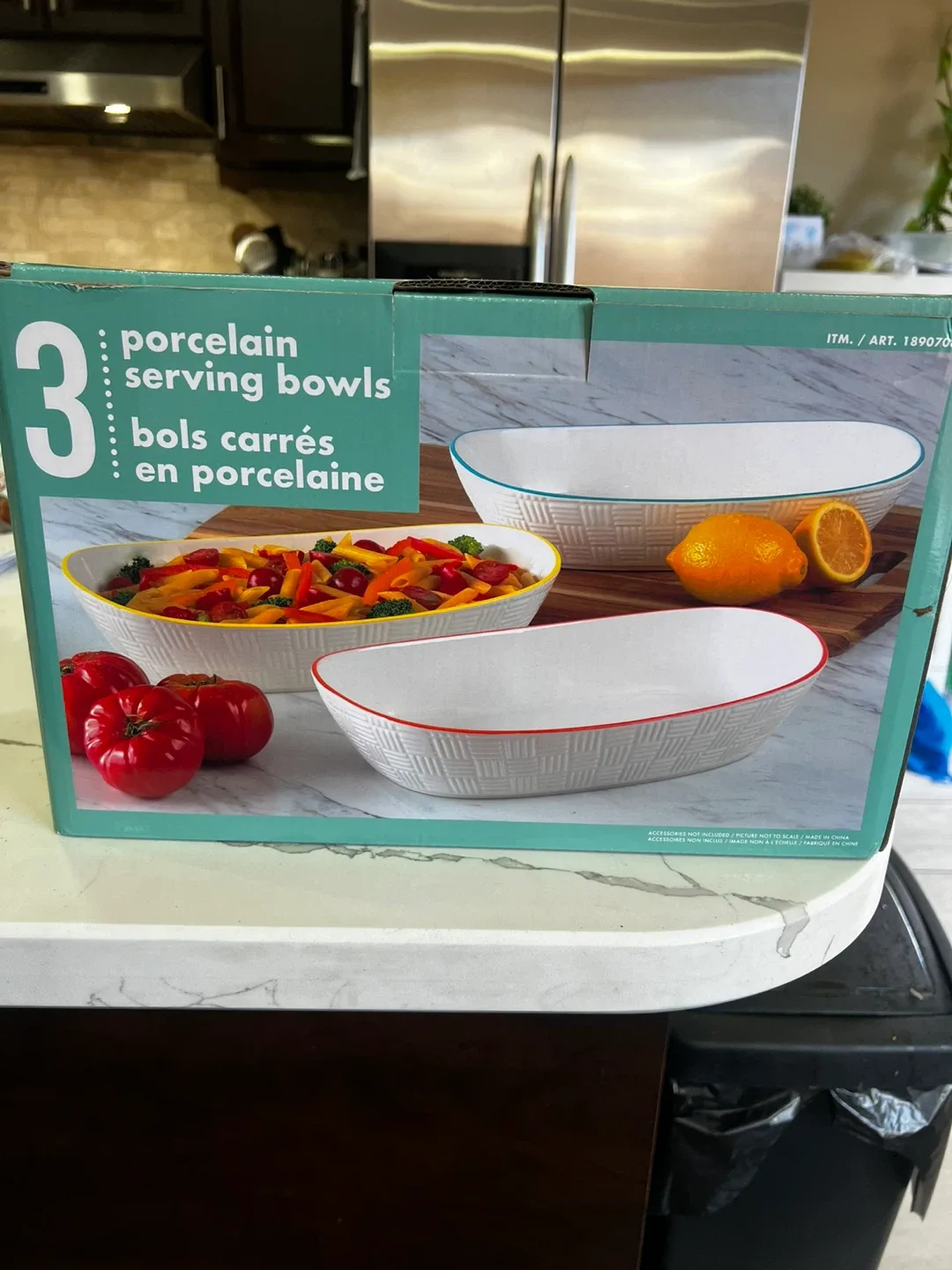 Porcelain Serving Bowls - Set of 3 thumbnail