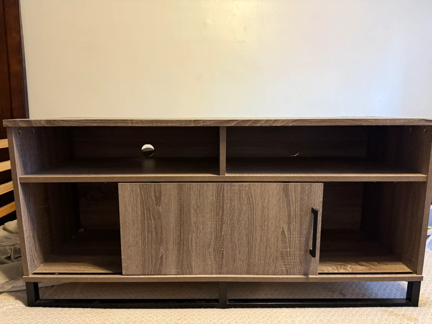 Brown Wood TV Stand