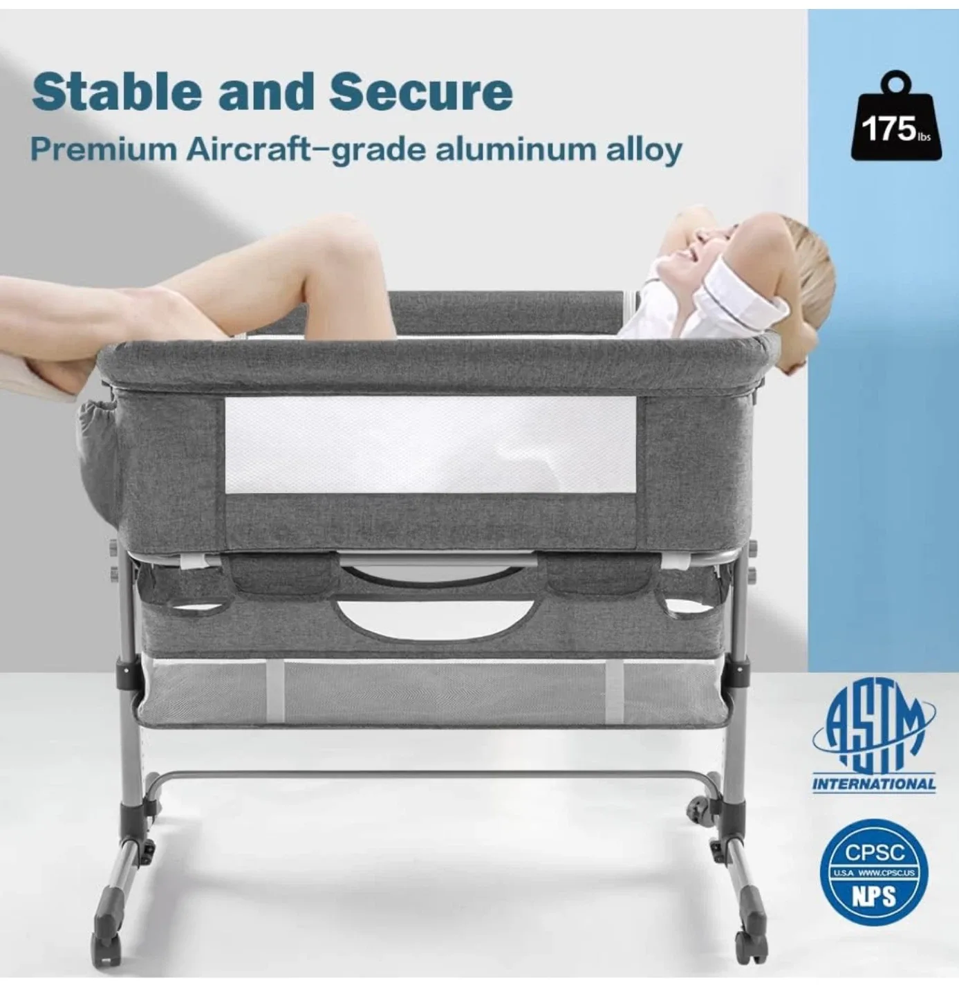 Baby Bassinet Bedside Sleeper image indicator(9)