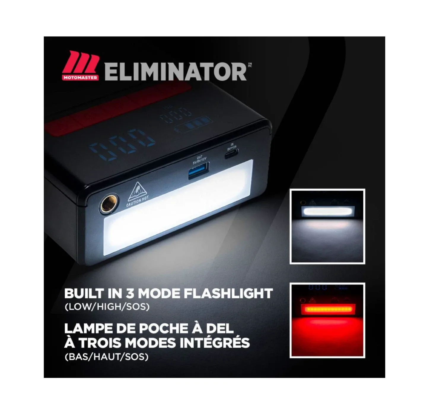 MotoMaster Eliminator MB22C Lithium Booster Pack image indicator(3)