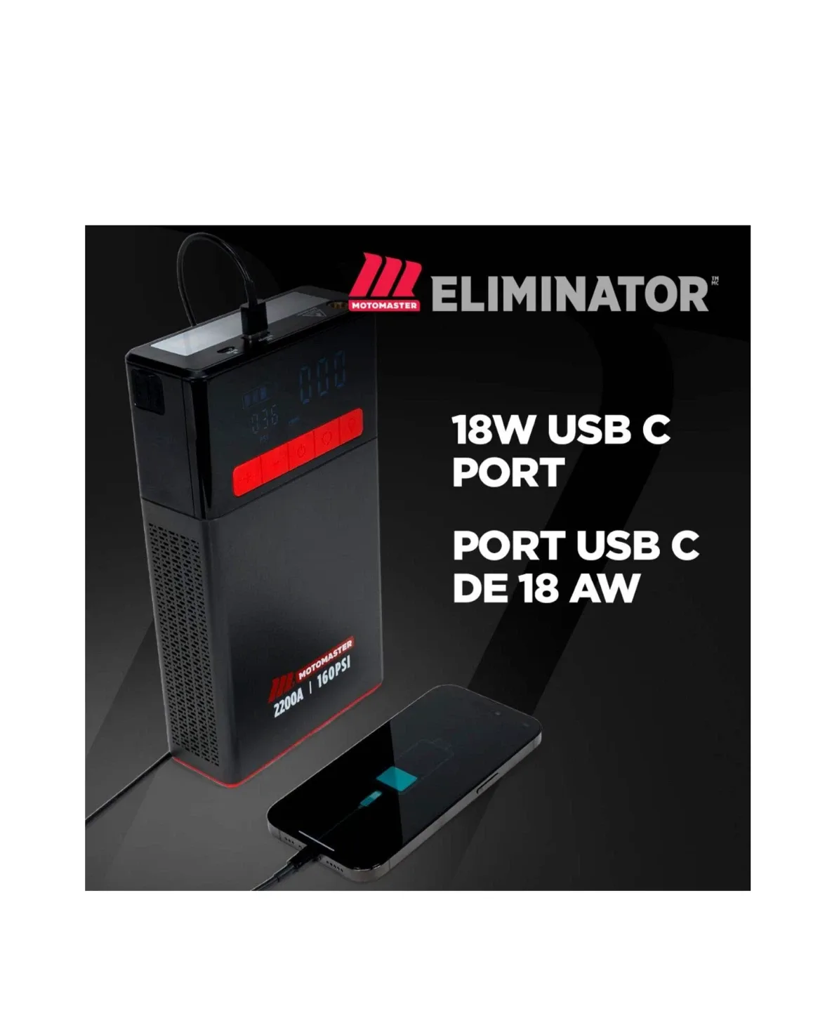 MotoMaster Eliminator MB22C Lithium Booster Pack image indicator(2)