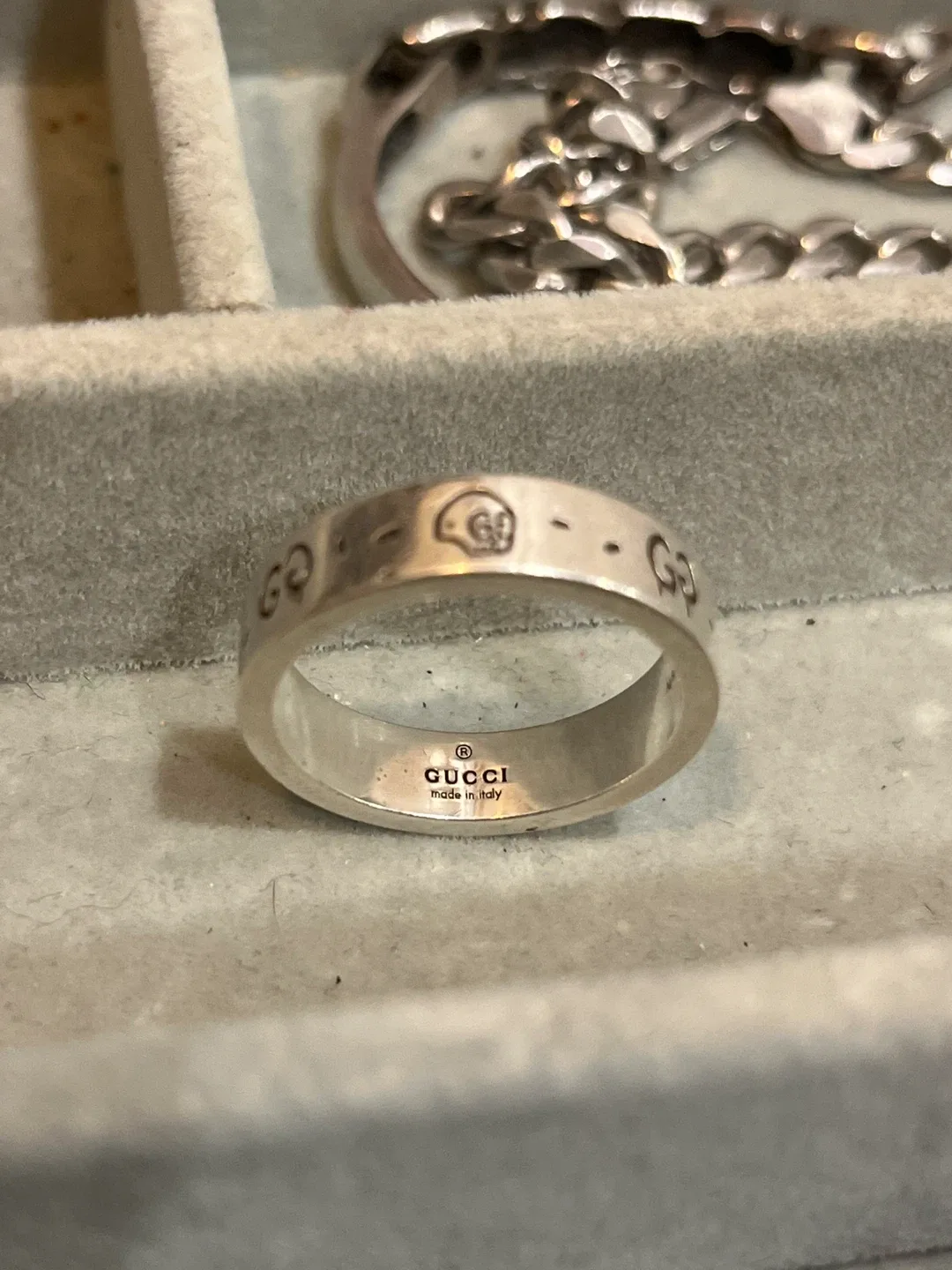 Gucci Ghost Silver Ring Size 25 image indicator(3)