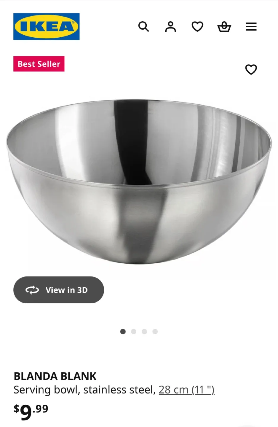 IKEA Stainless Steel Mixing Bowl image indicator(6)