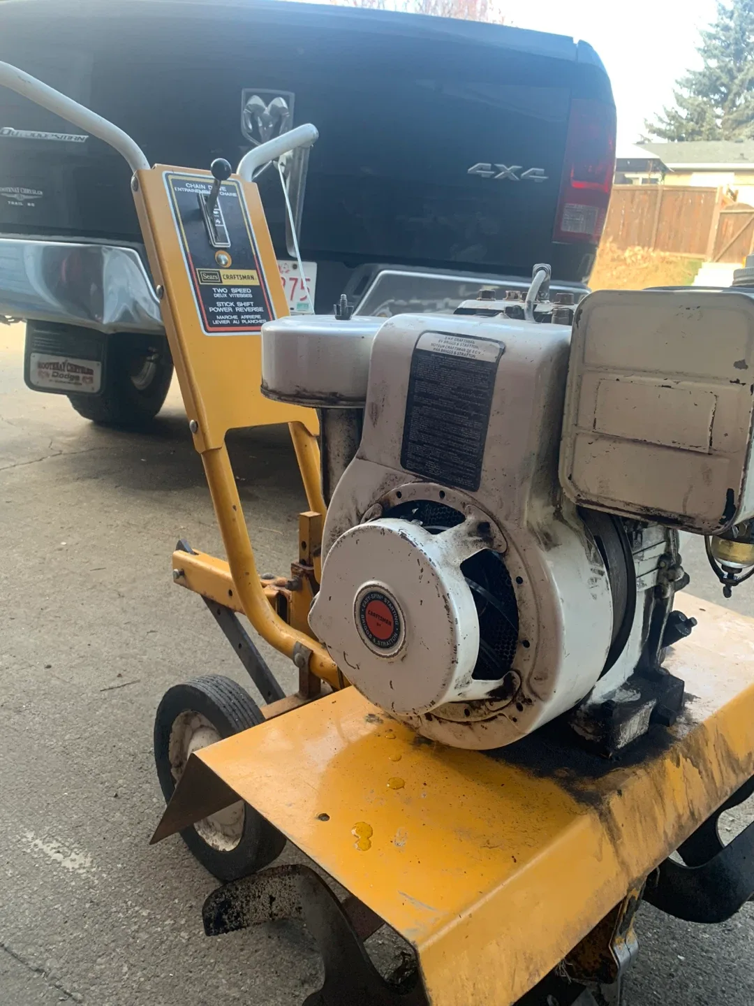 Craftsman Garden Tiller image indicator(2)