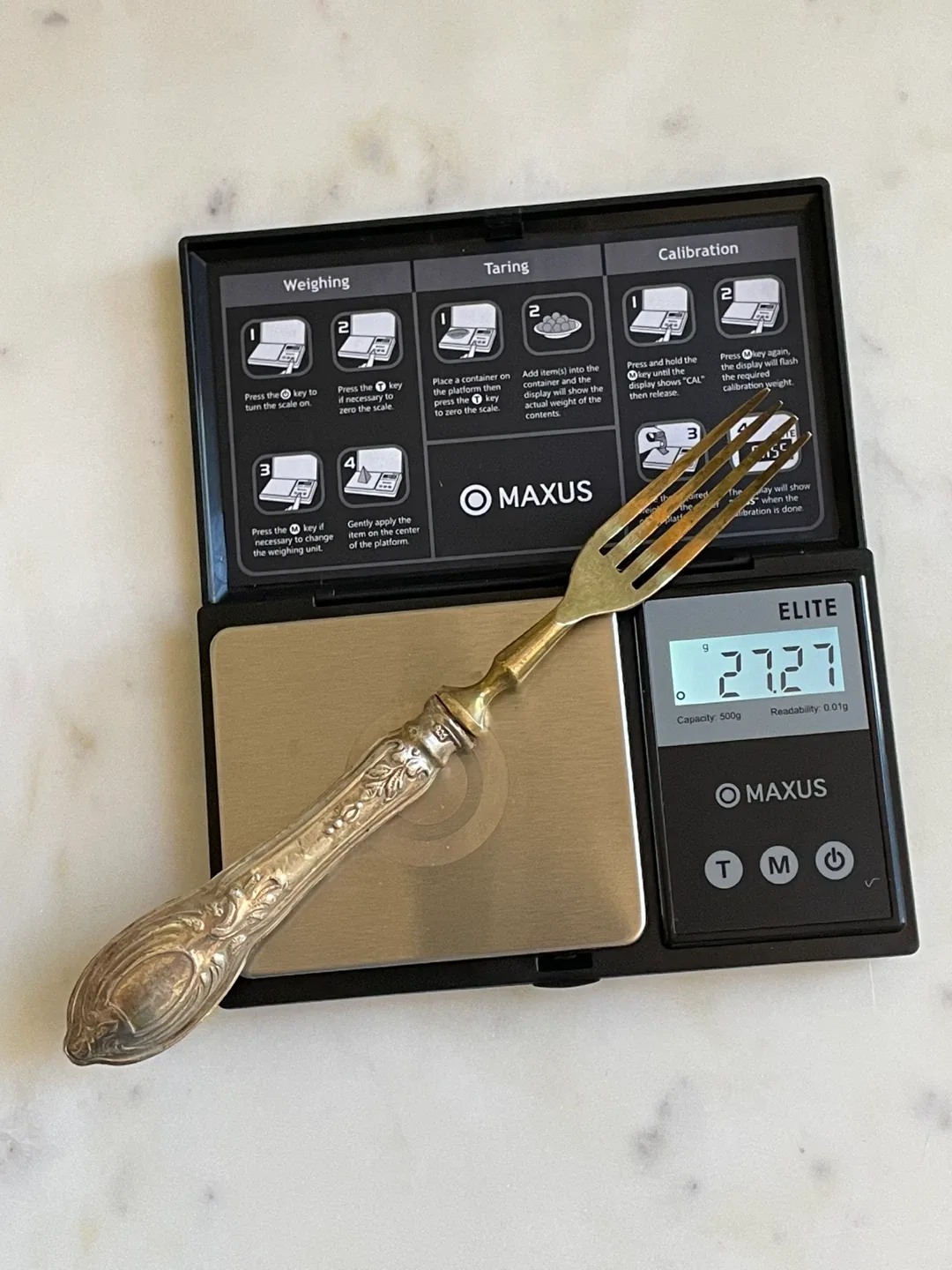 Antique Silver Spoon, Fork & knife serving set image indicator(7)