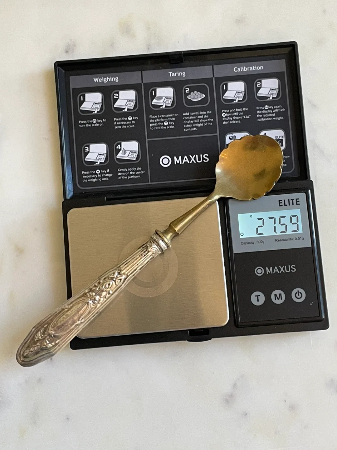 Antique Silver Spoon, Fork & knife serving set image indicator(6)