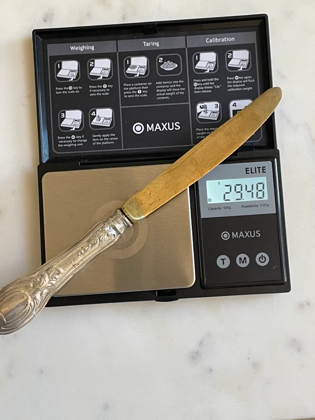 Antique Silver Spoon, Fork & knife serving set image indicator(5)