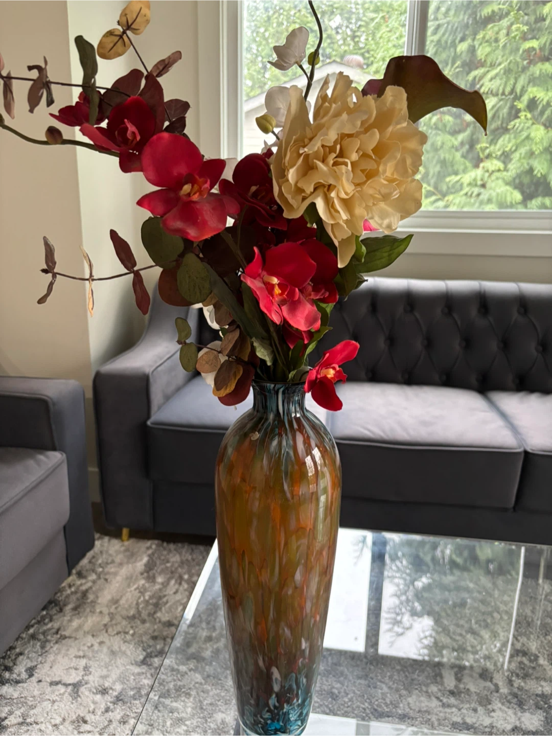 Floral Arrangement in Decorative Vase