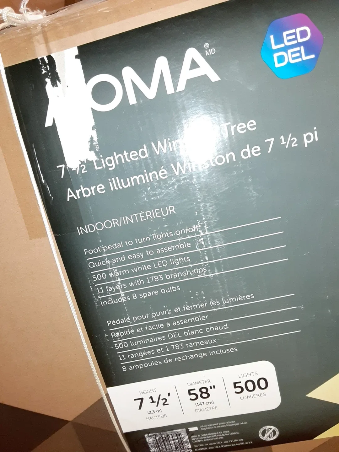 7 1/2' Lighted Winter Tree image indicator(2)