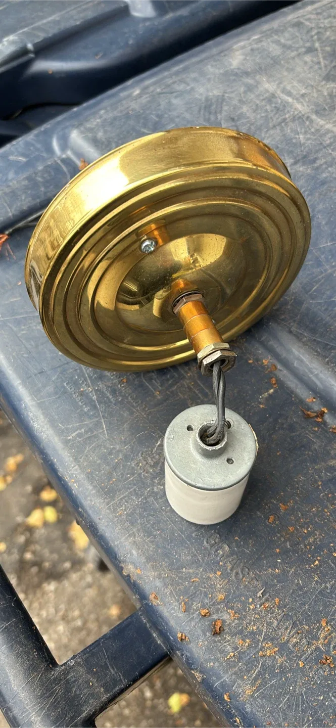 Vintage Stained Glass Hanging Lamp image indicator(5)