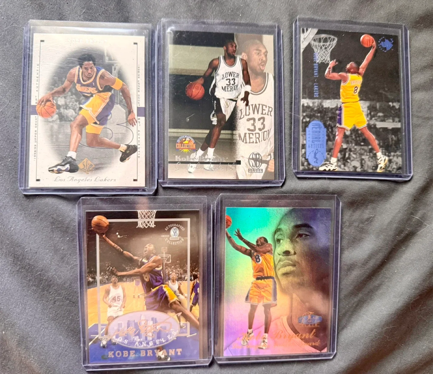5 Kobe Bryant Cards NBA