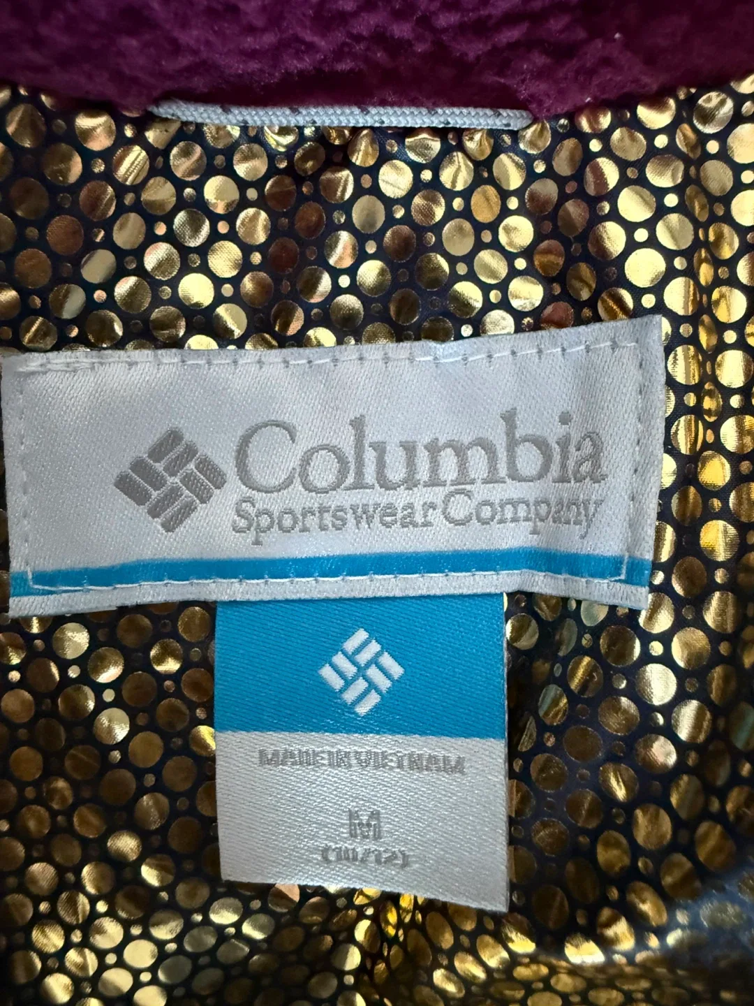 Girls Columbia Puffer Jacket, Maroon size M 10/12 image indicator(3)