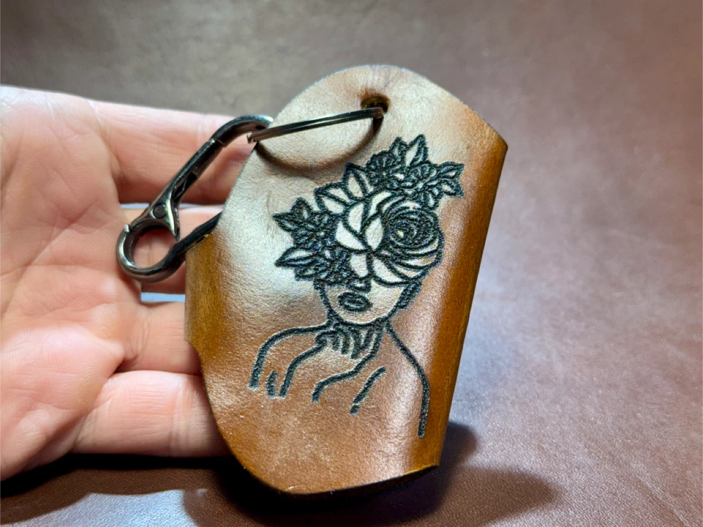 Jasper Leather Key Holder