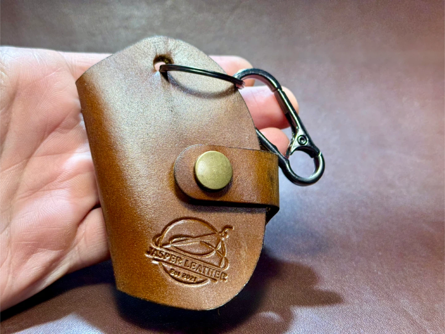 Jasper Leather Key Holder - photo 2