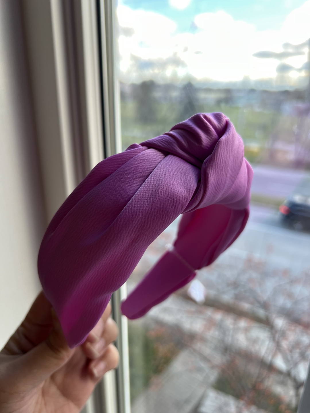Purple Knotted Headband
