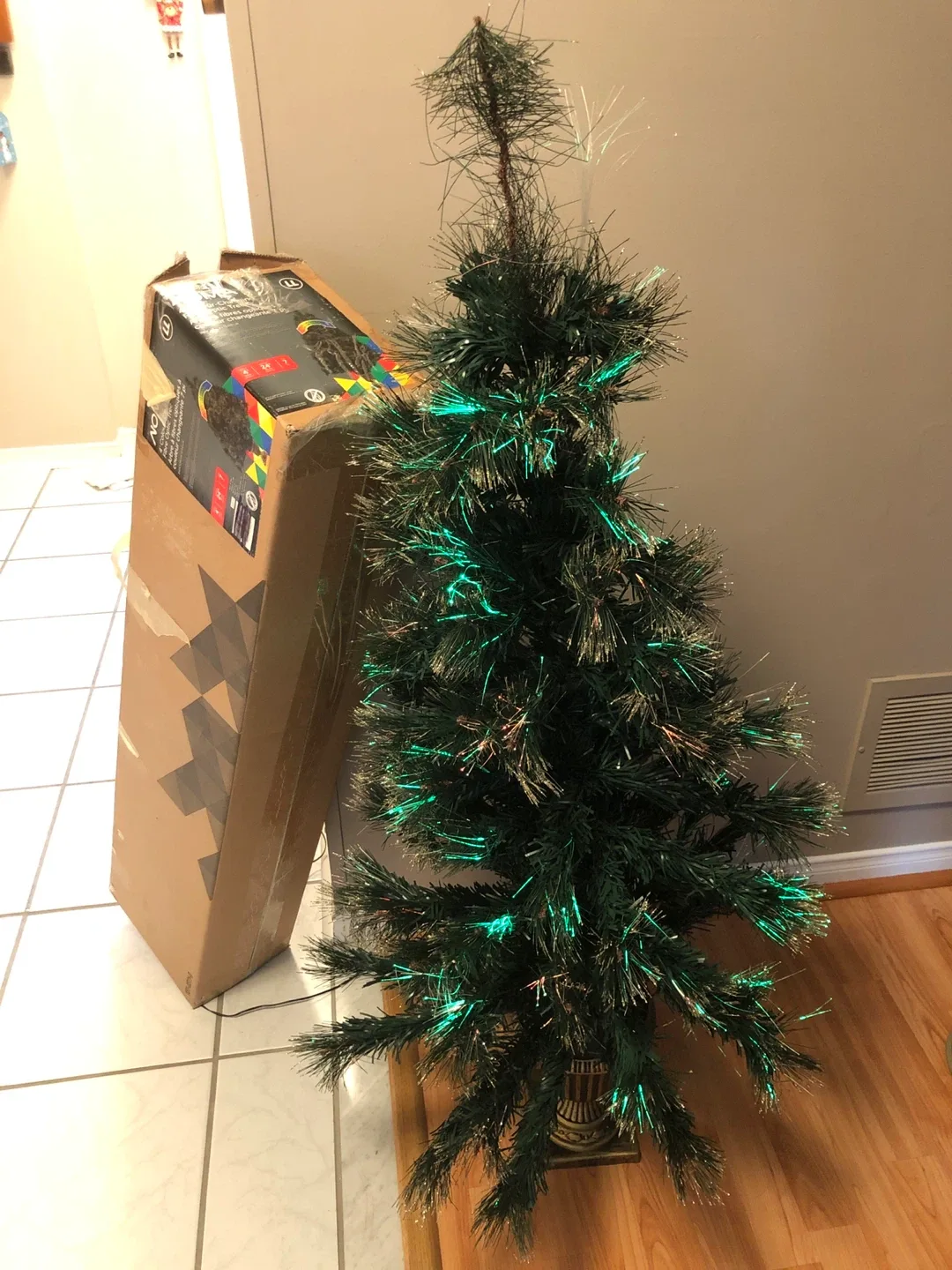 7 1/2' Lighted Winter Tree image indicator(9)