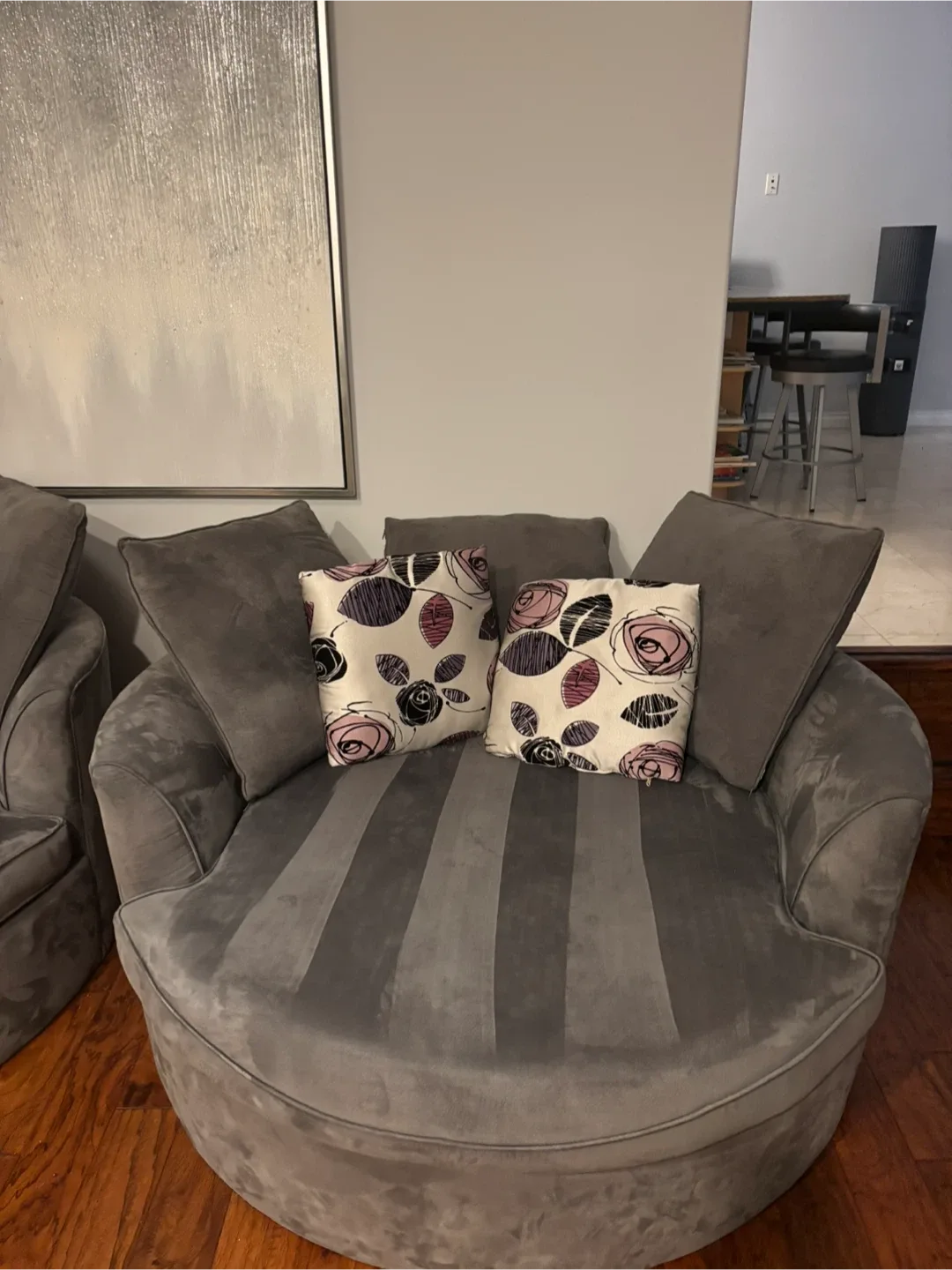 Gray Round nest chairs (Set of 2) image indicator(2)