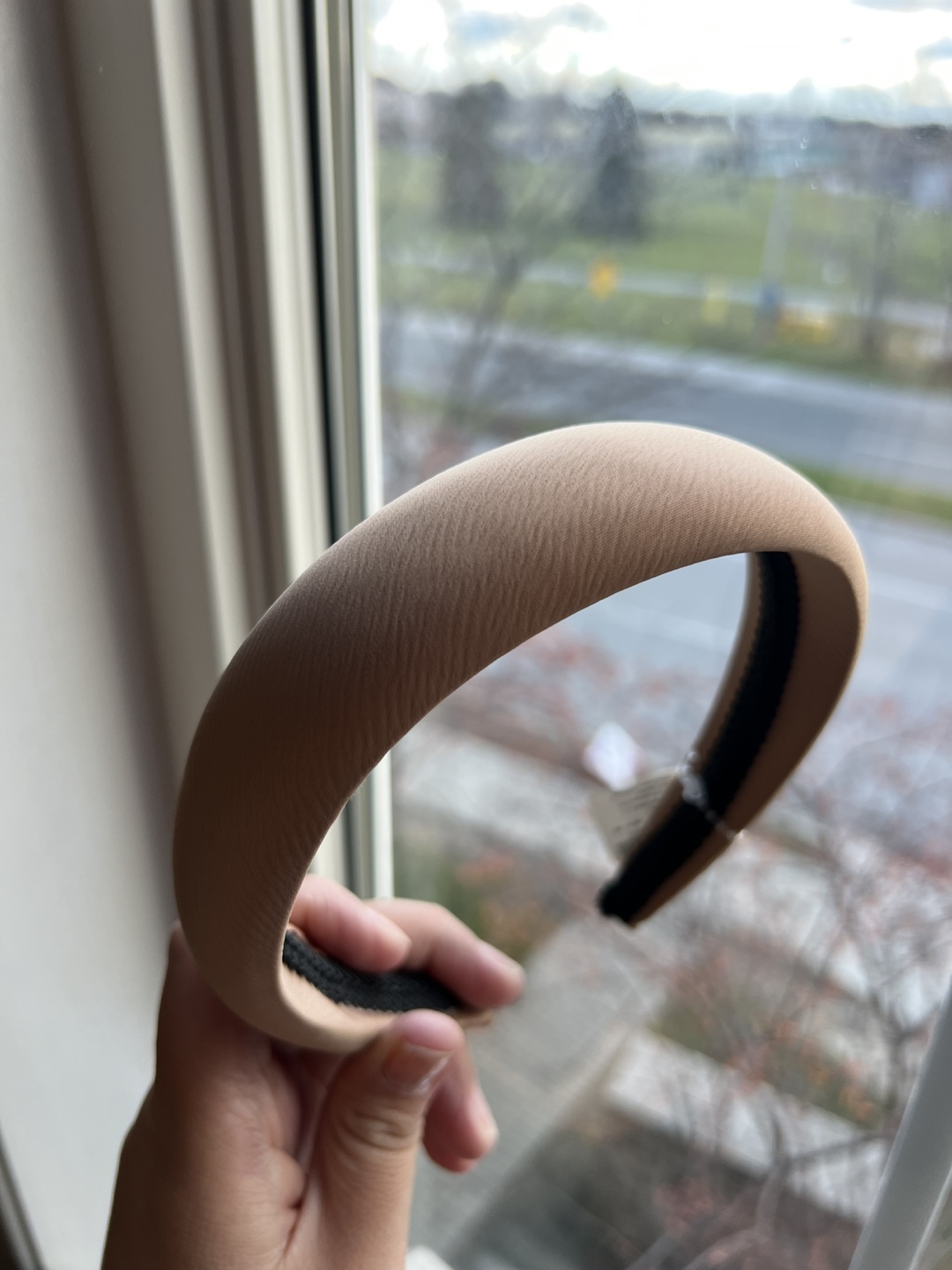 Beige Padded Headband