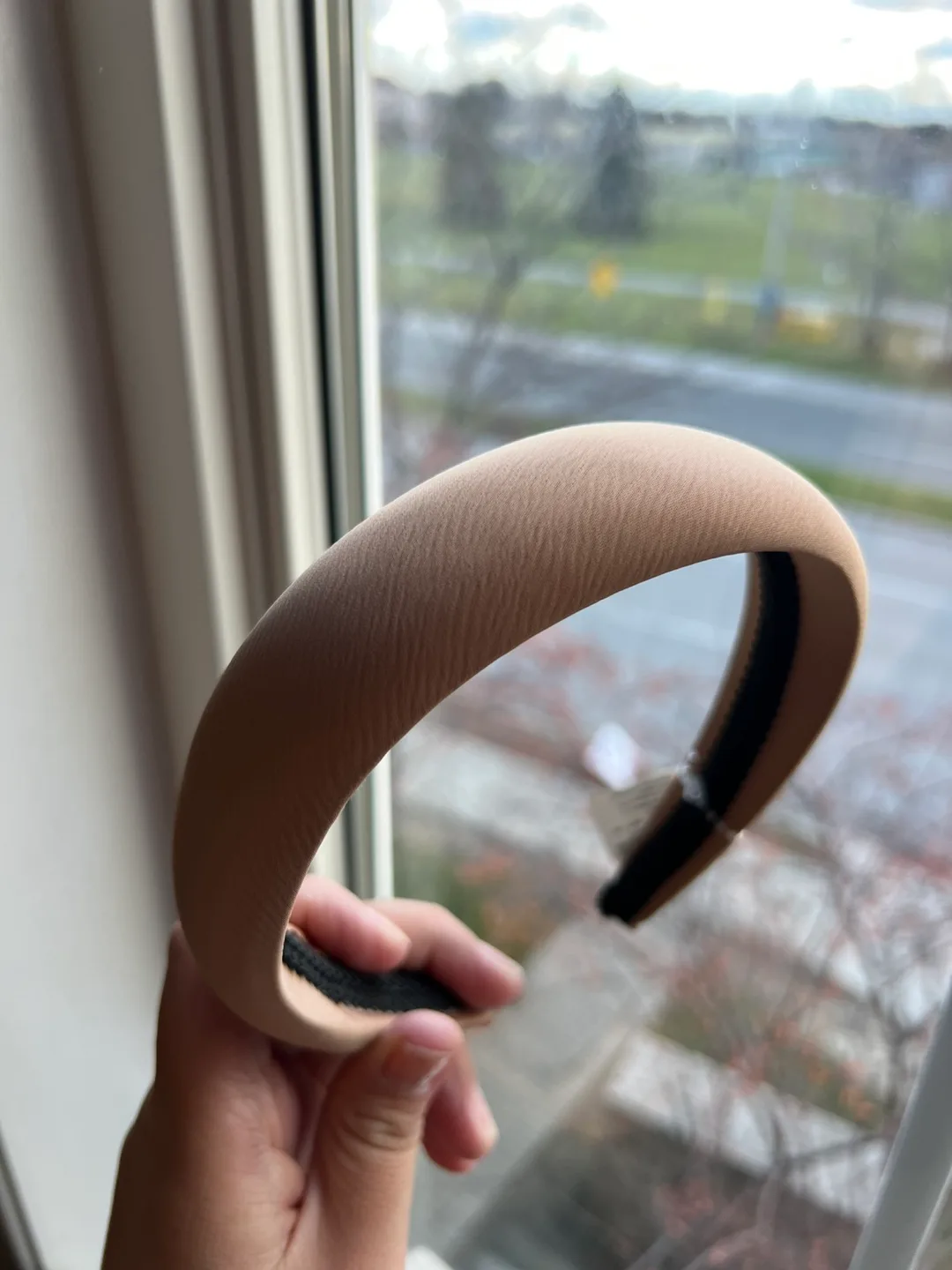 Beige Padded Headband