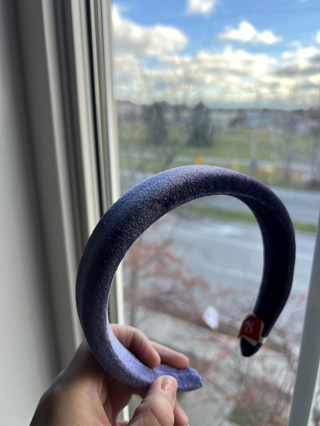 Purple Velvet Headband - New Condition!