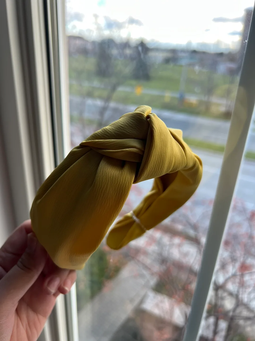 Yellow Knotted Headband