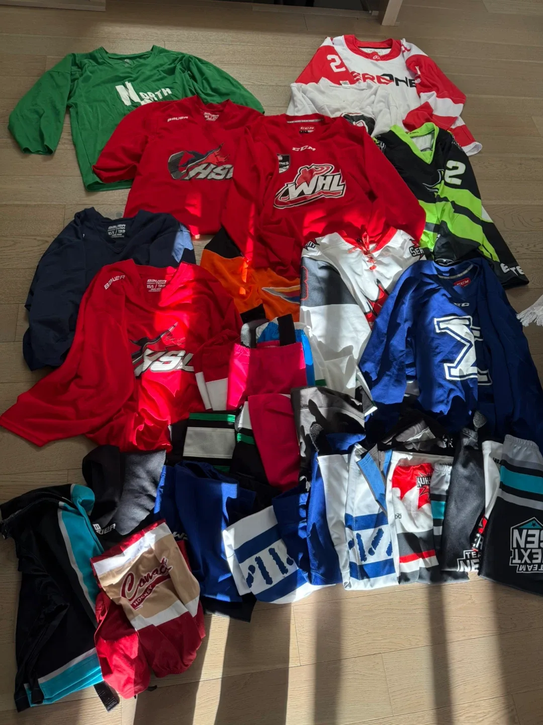 Hockey Practice jerseys & socks