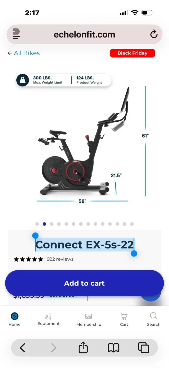 Echelon Connect Exercise Bike image indicator(6)