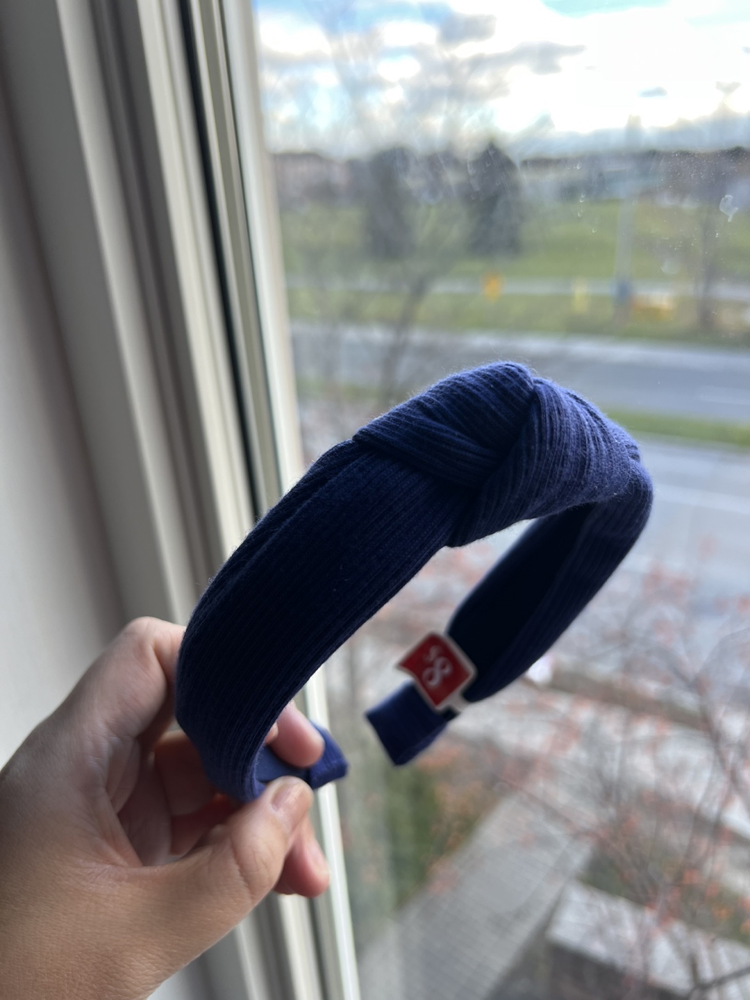 Navy Blue Knotted Headband