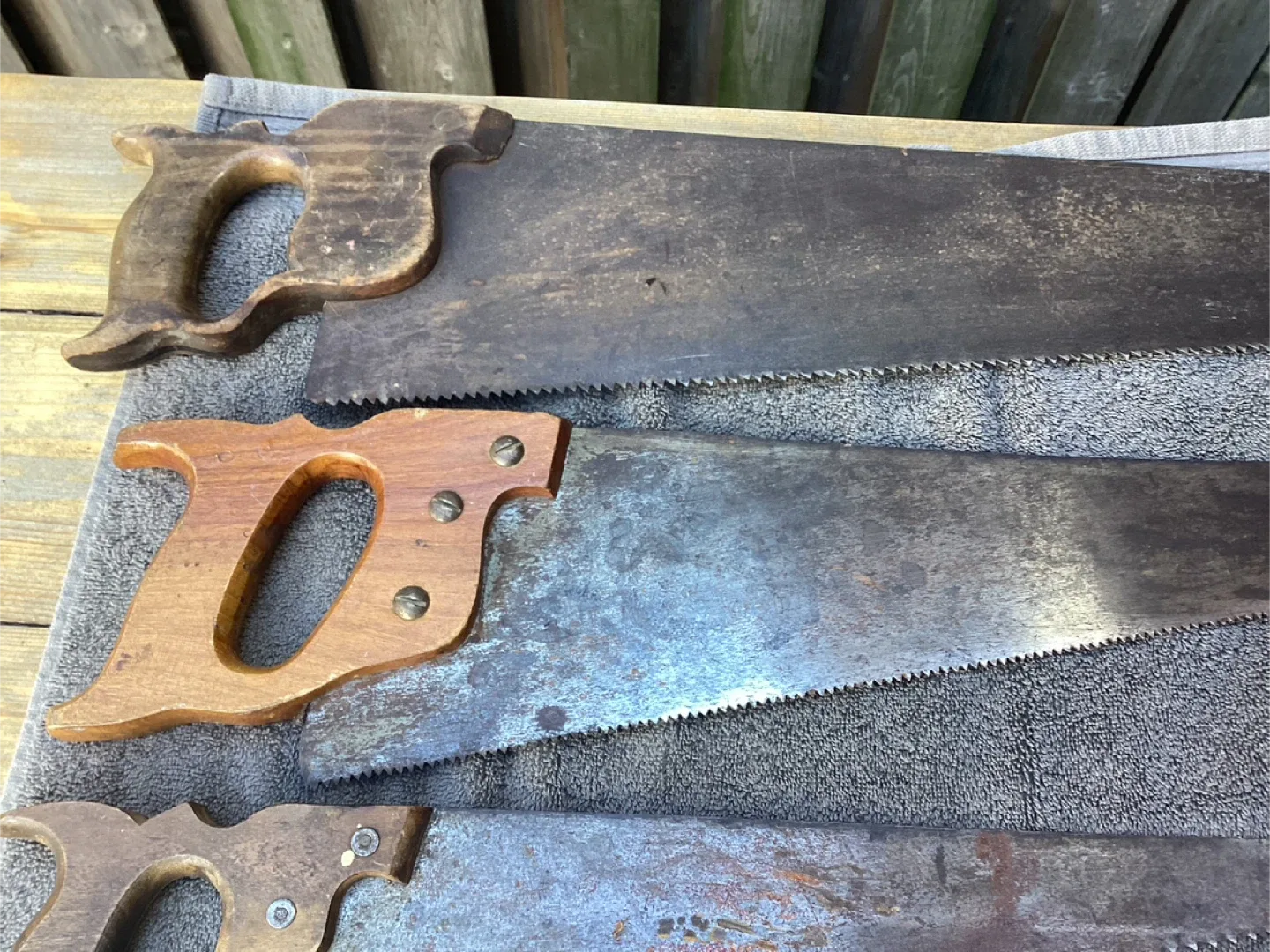 6 Different Vintage Hand Saws ! image indicator(2)
