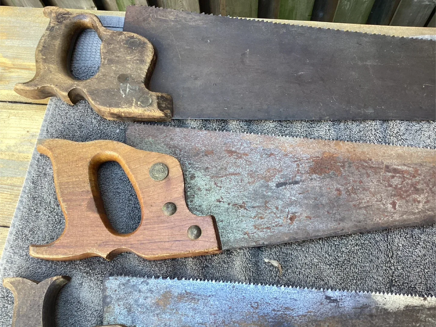 6 Different Vintage Hand Saws ! image indicator(7)