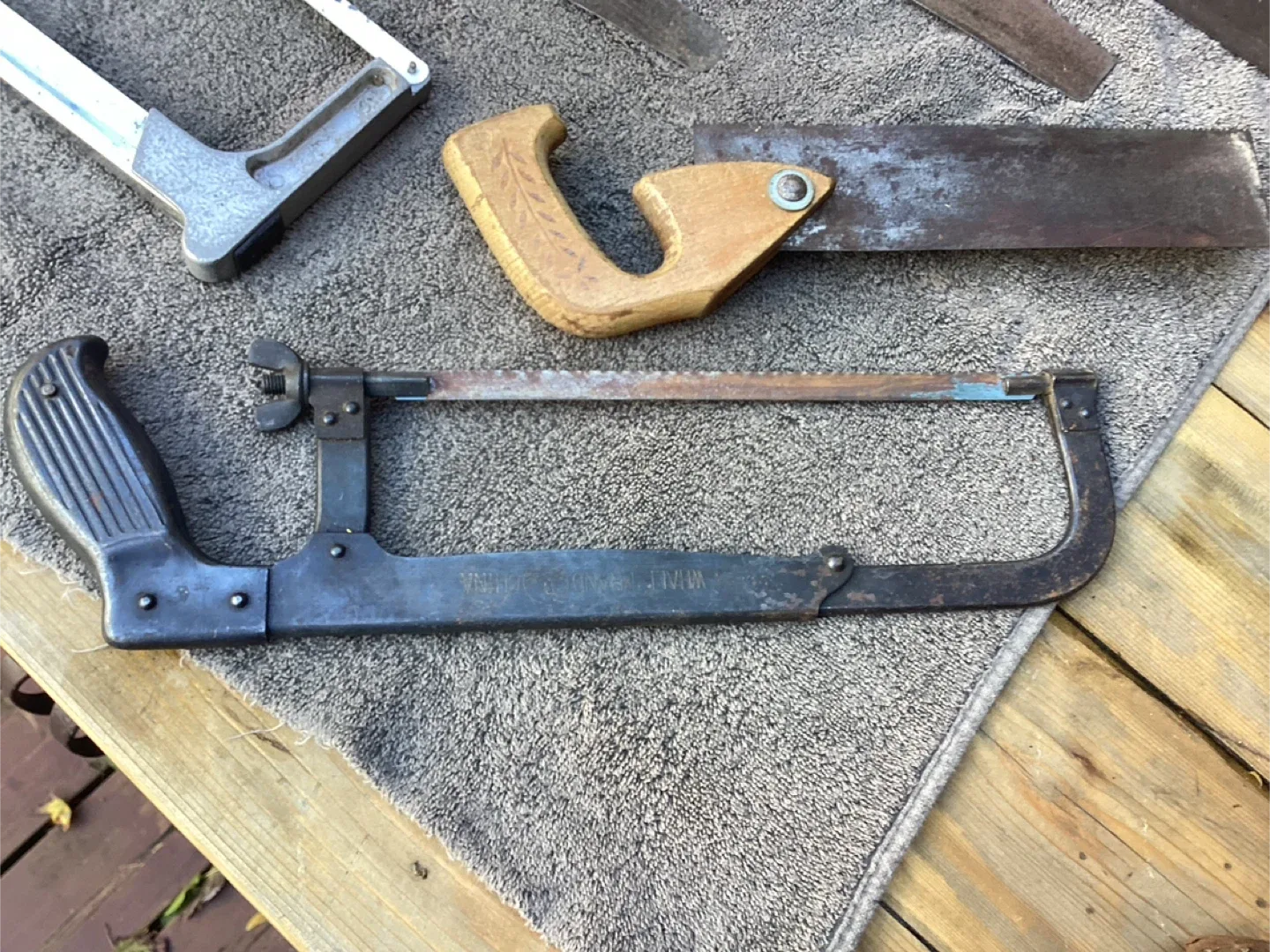6 Different Vintage Hand Saws ! image indicator(9)