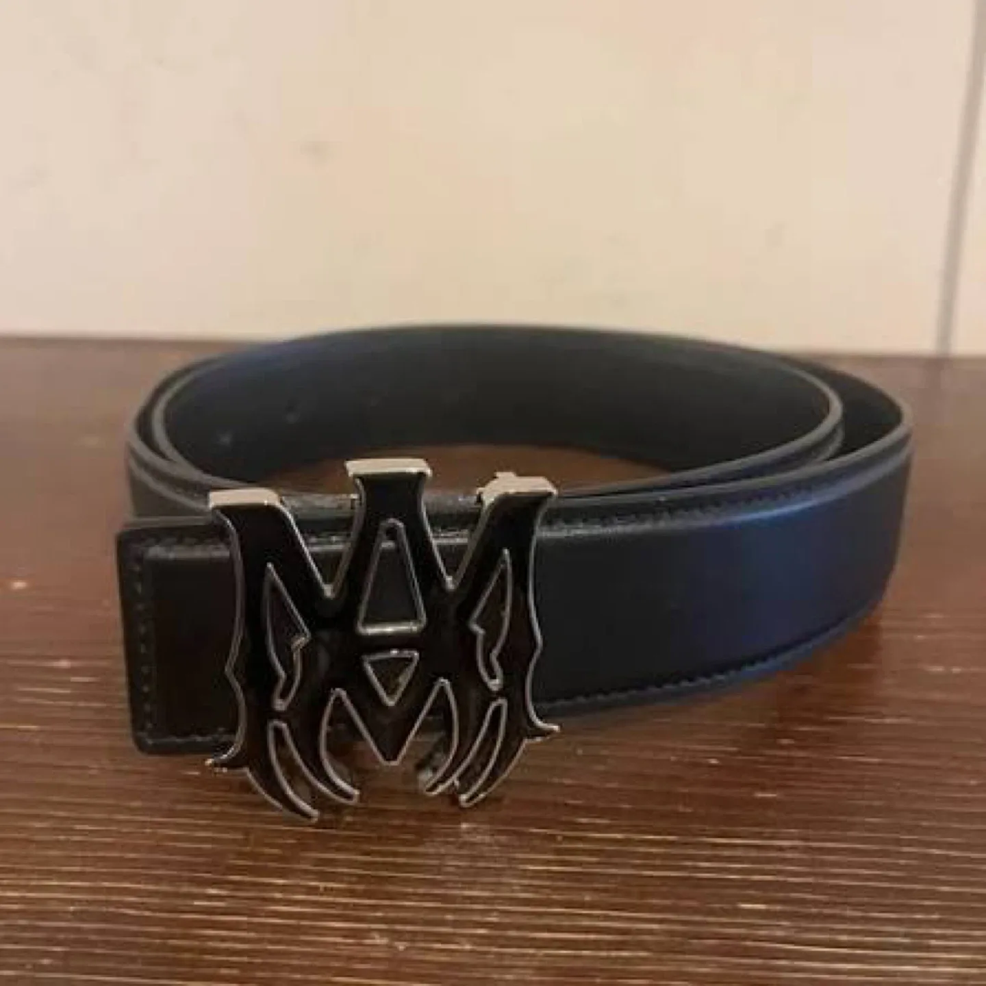 AMIRI Black Leather Belt