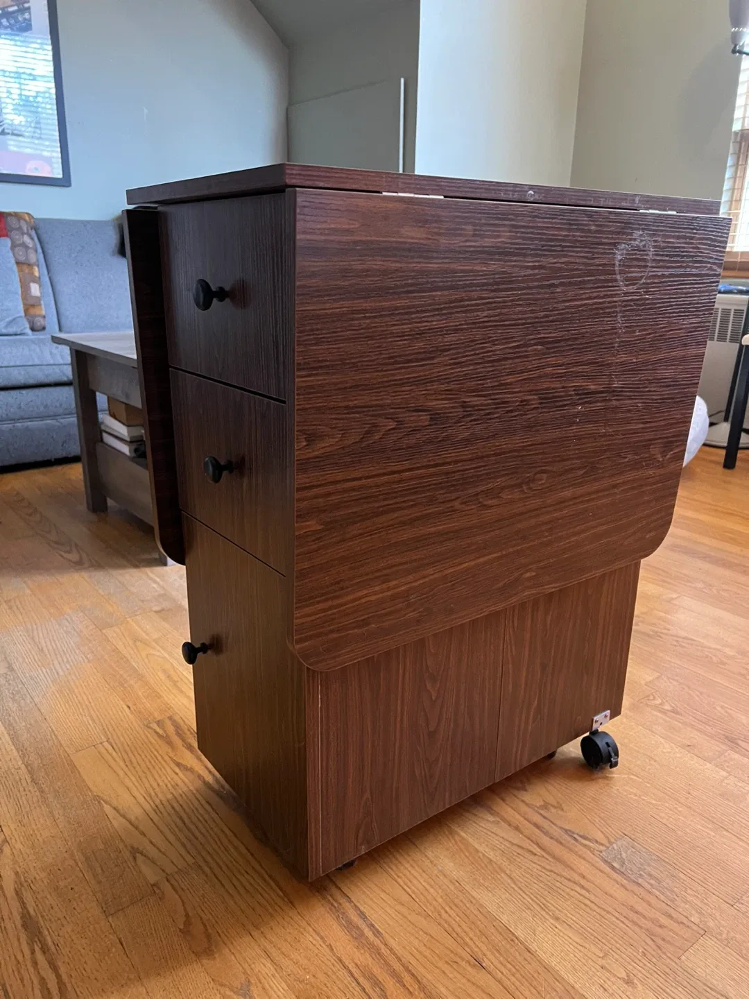 Foldable Dining Table, Rolling Kitchen Table