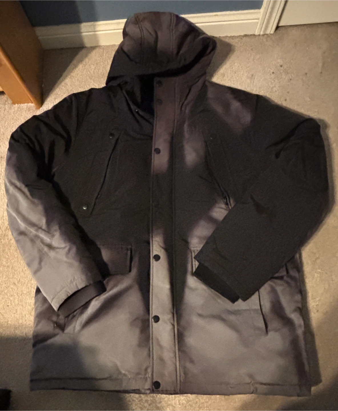Black and Grey Winter Coat (size L) by George