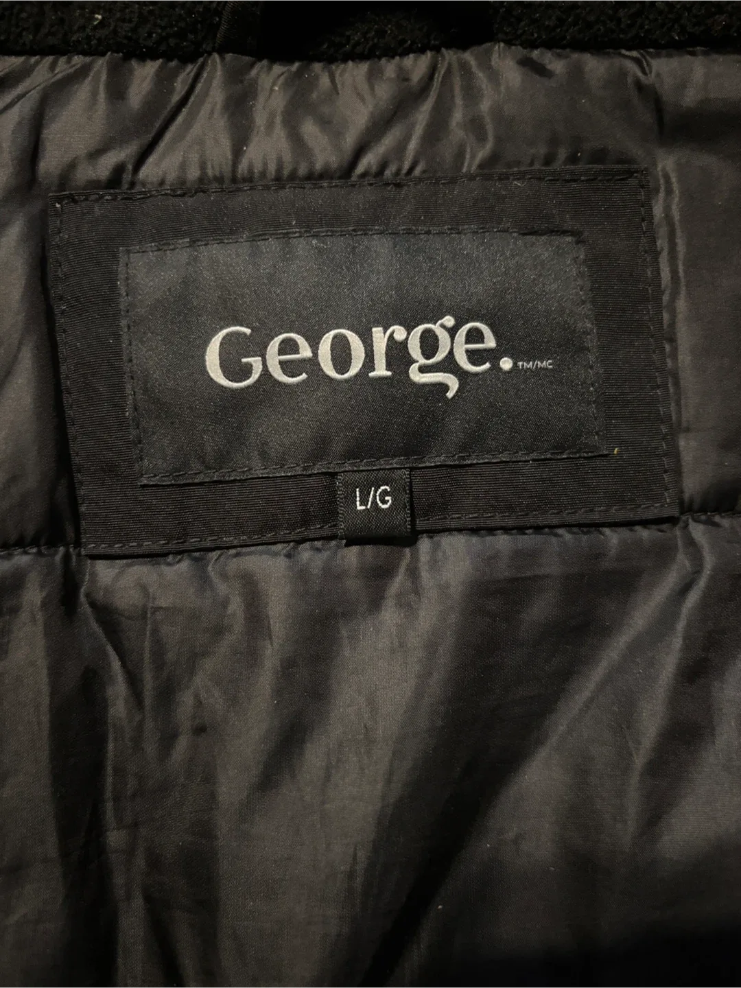 Black and Grey Winter Coat (size L) by George image indicator(5)