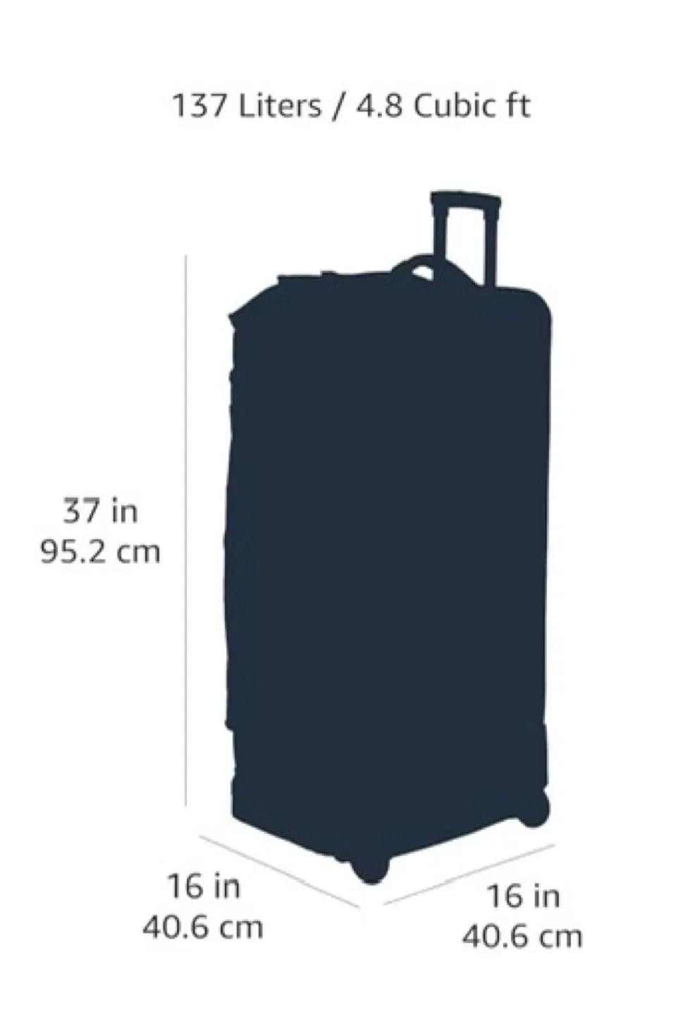 Amazon Basics Large Rolling Duffle Bag with Wheels and Handle image indicator(4)