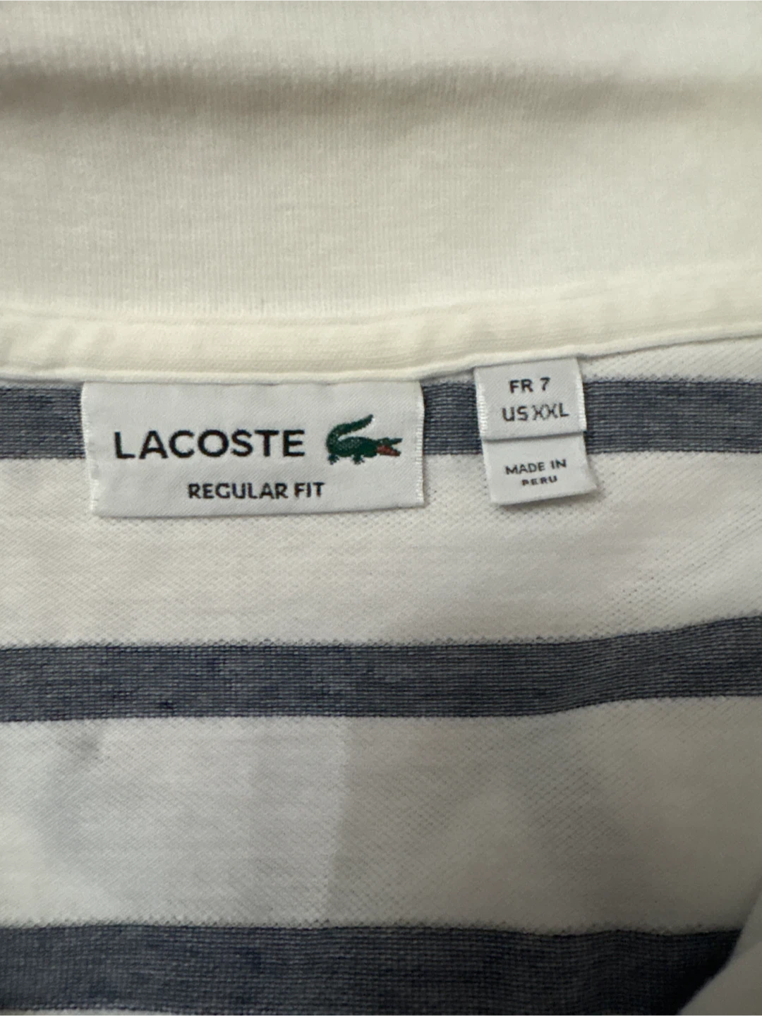 Lacoste Striped Regular Fit Polo Shirt - US XXL - photo 2