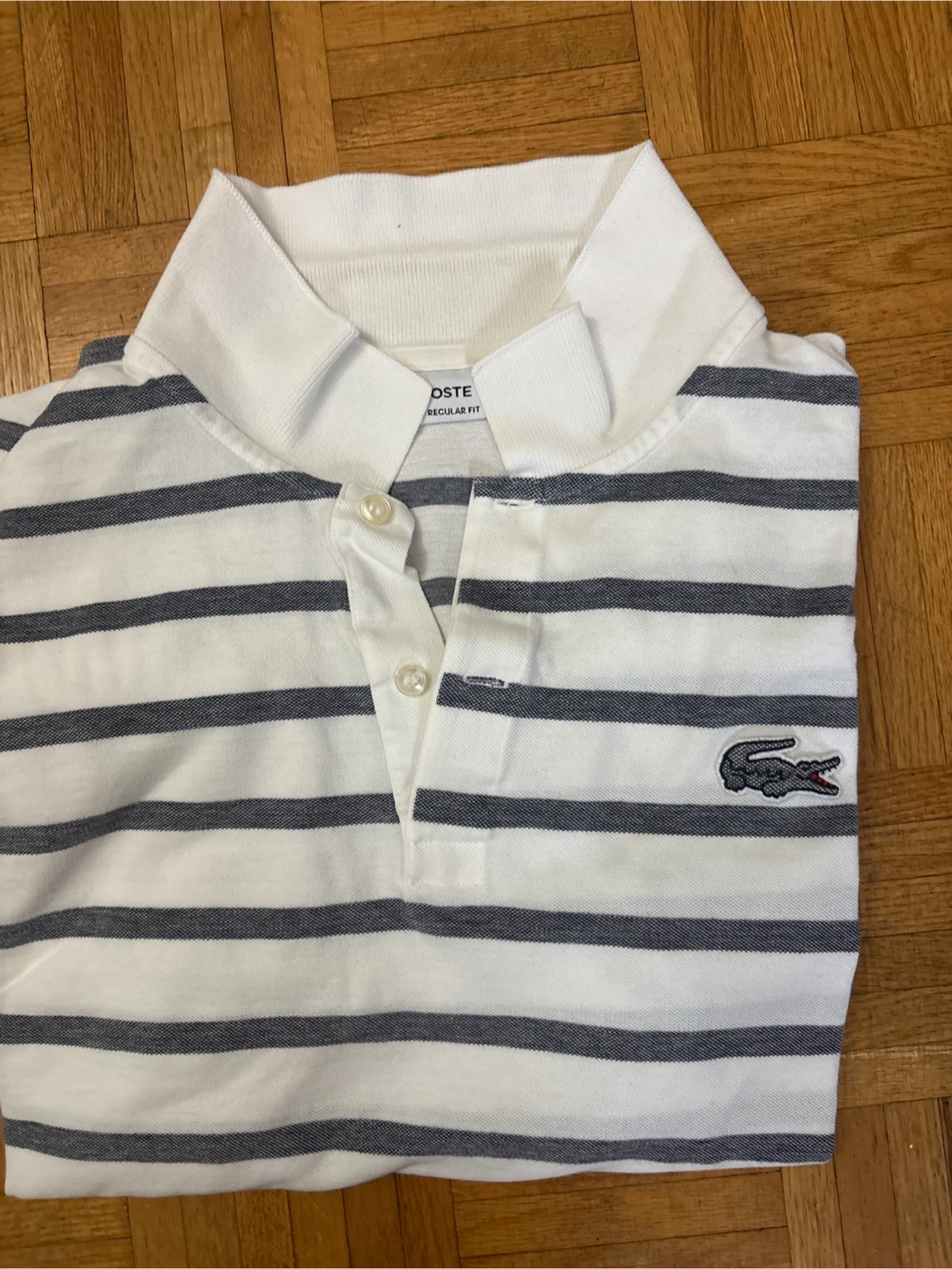 Lacoste Striped Regular Fit Polo Shirt - US XXL