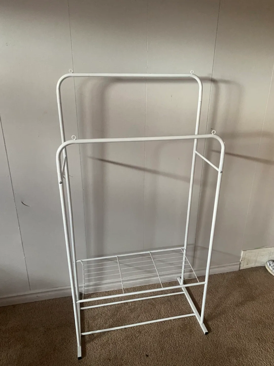 White Metal Garment Rack image indicator(2)